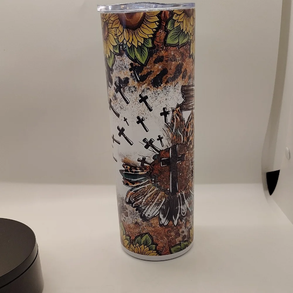 Sunflower Faith 20z Tumbler - Picture 3 of 4